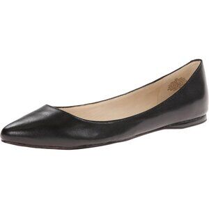 Nine West Flat Shoes Women Black  Speakup Pointy Toe Slip-On Ballet Flat Shoes